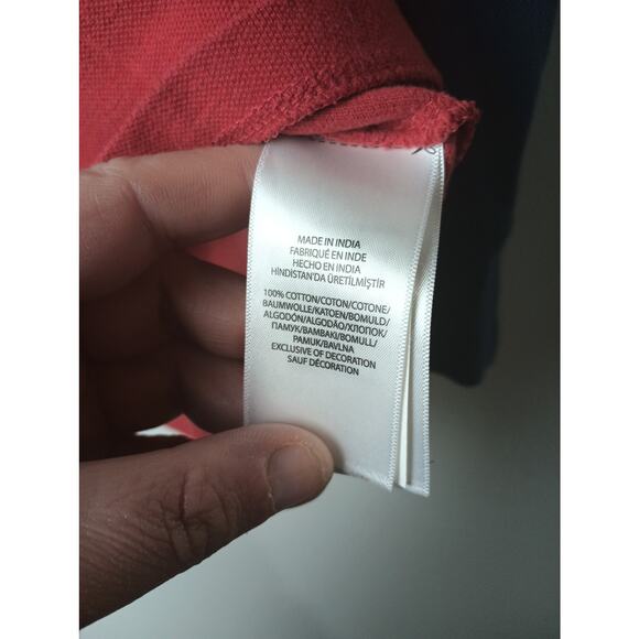 Polo Ralph Lauren Big Pony Logo Red Blue Henley Shirt Toddler Size 4T - Picture 4 of 5